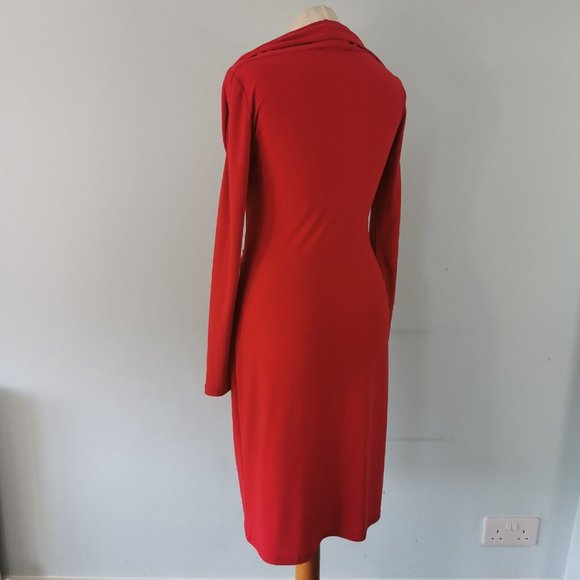 JOSEPH RIBKOFF Long Sleeve Shrug Fitted Cocktail Party Dress UK Size 10 - Picture 2 of 9